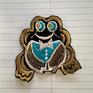 Frog Embroidered Sew on Patch